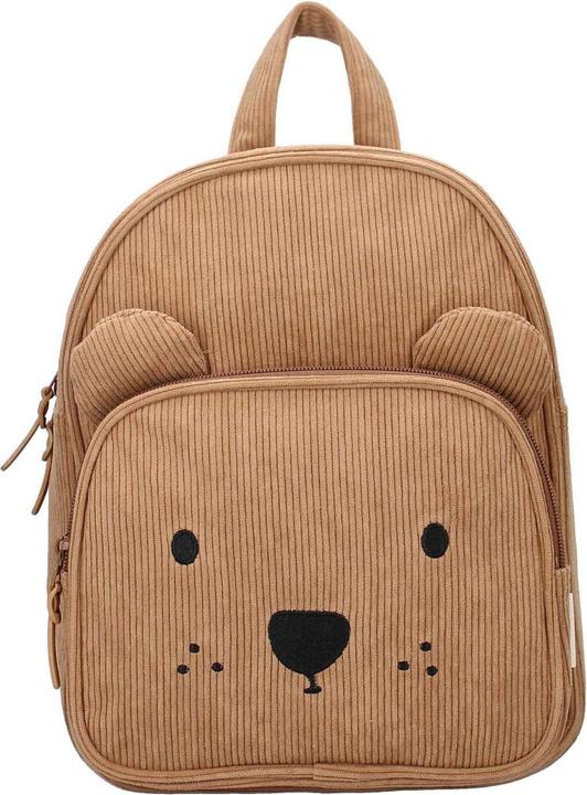 Kidzroom Porto Beary Excited Rugzak - Bruin - Beer - Ribstof