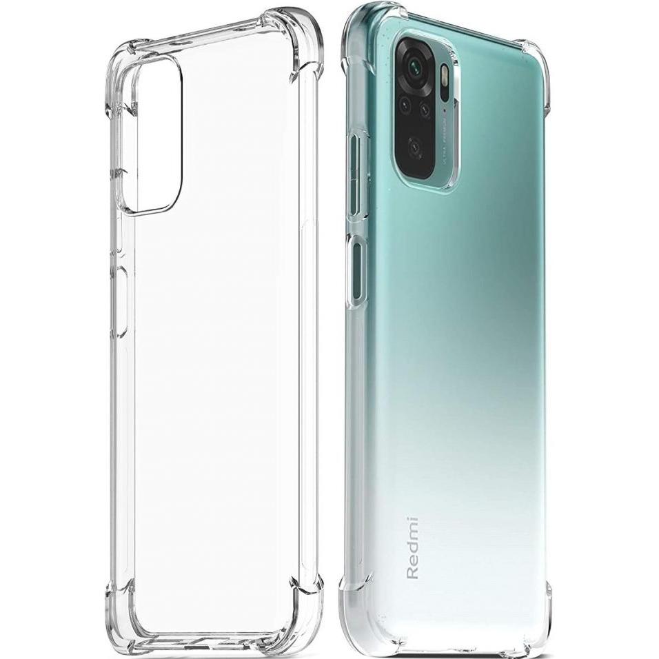 Screenguard Xiaomi Redmi Note 10 4G Hülle Crystal Soft Airbag Bumper (Xiaomi Redmi Note 10), Smartphone Hülle, Transpare...