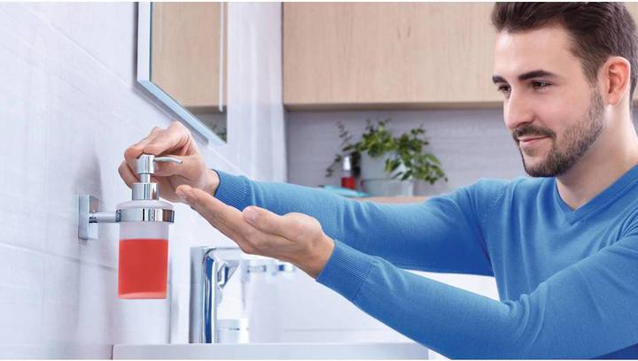 Produktbild tesa EKKRO Seifenspender inkl. Klebelösung ohne Bohren