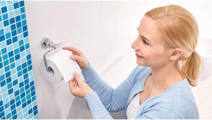 Produktbild tesa LUUP Toilettenrollenhalter inkl. Klebelösung ohne Bohren