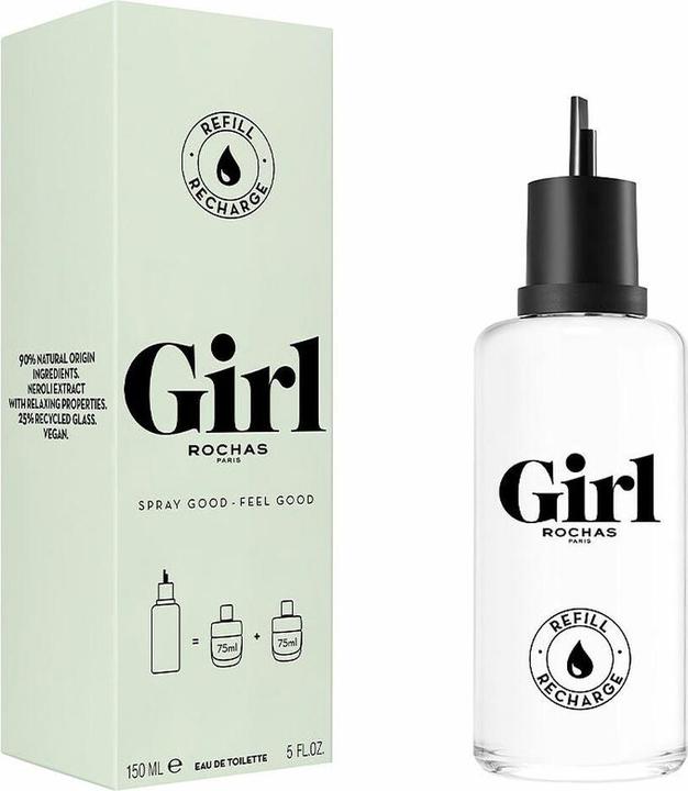 Actual product image Rochas Girl Eau De Toilette Spray 150ml refill (Eau de toilette, 150 ml)