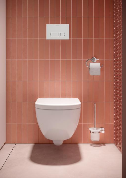 Produktbild Duravit Bürstengarnitur D-CODE für Wandmontage, Glas matt chrom