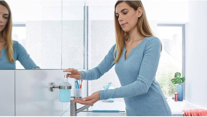 Actual product image tesa MOON soap dispenser incl. adhesive solution without drilling
