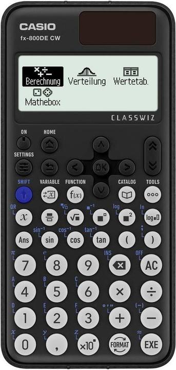 Actual product image Casio FX-800DE CW (Solar cells, Batteries)
