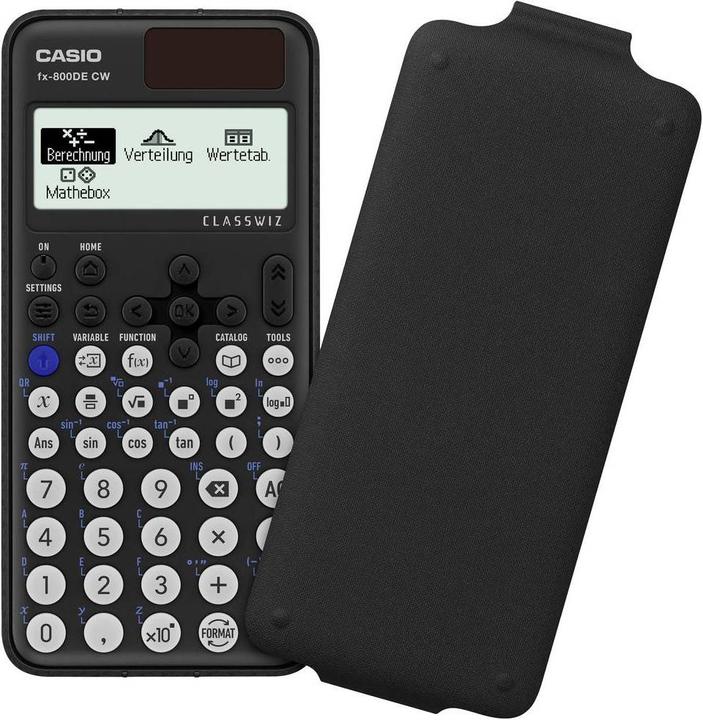 Actual product image Casio FX-800DE CW (Solar cells, Batteries)