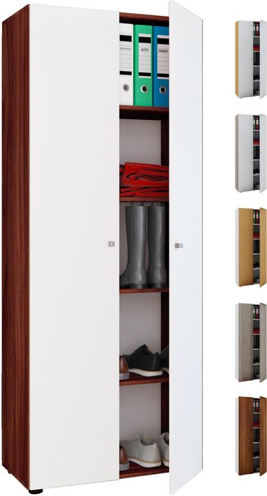 VCM Wooden multi-purpose cabinet Vandol with hinged doors (70 x 40 x 178 cm)