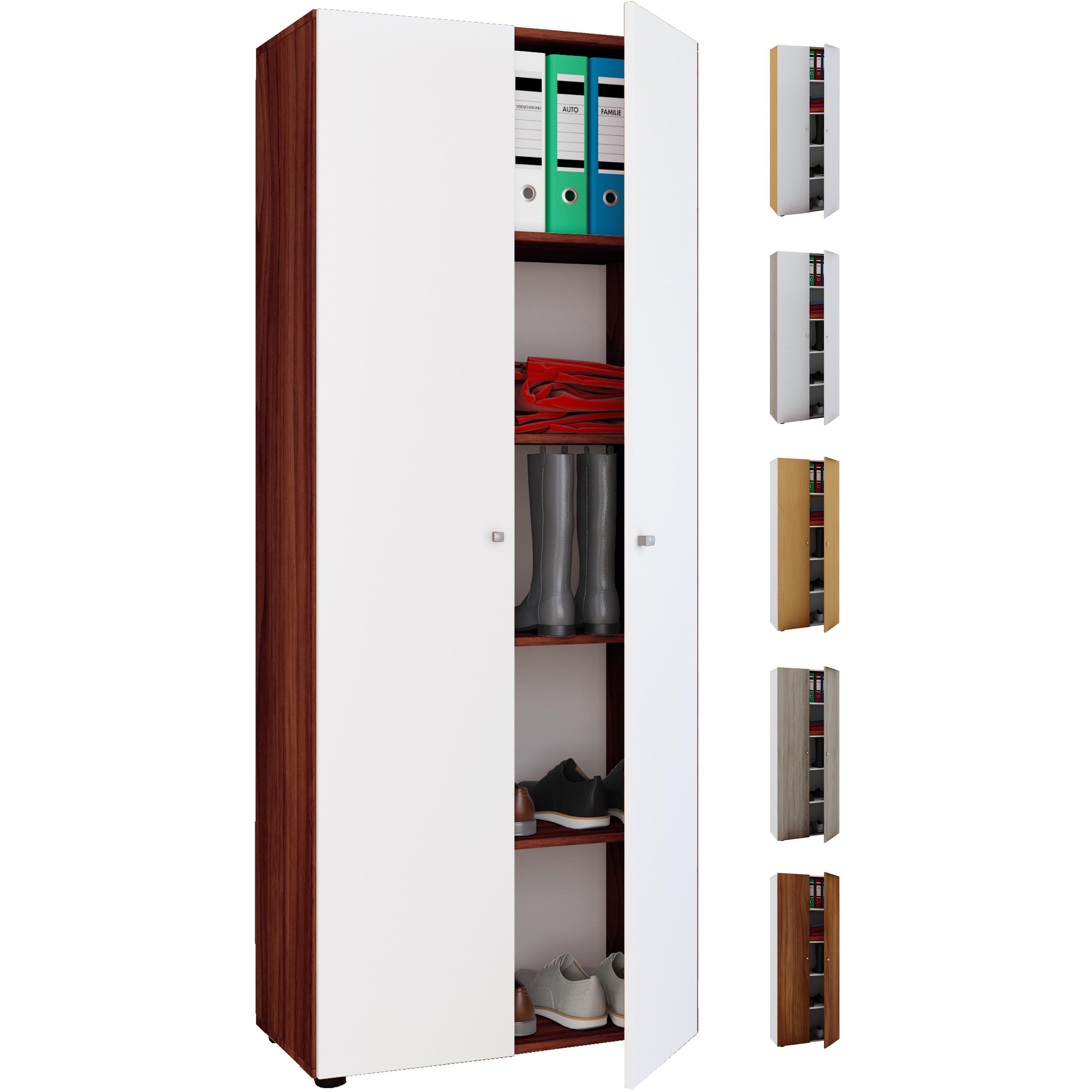 VCM, Aktenschrank, Holz Mehrzweckschrank Vandol mit Drehtüren (70 x 40 cm)