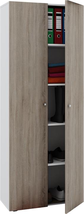 Actual product image VCM Wooden multi-purpose cabinet Vandol with hinged doors (70 x 40 x 178 cm)