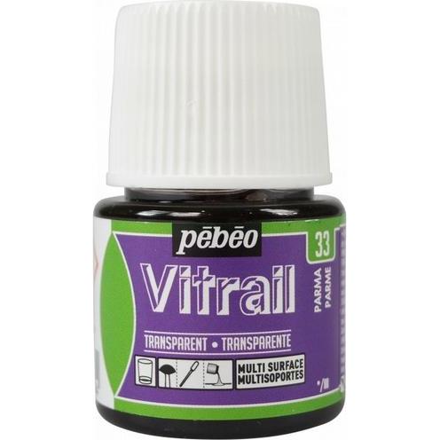 Thumbnail - Pebeo, Künstlerfarbe + Bastelfarbe, Vitrail Transparentfarben (Parmaviolett, 45 ml)