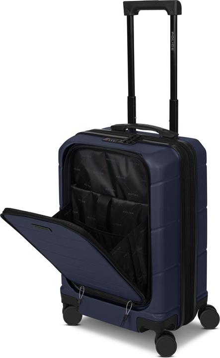 Image du produit Police 4 Rollen Kabinentrolley 55 cm Laptopfach mit Dehnfalte (42 l)