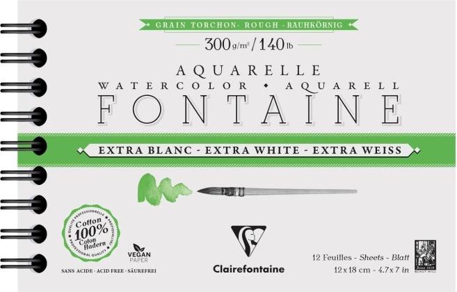 Produktbild Clairefontaine Aquarellpapier (300 g/m², 12 x)