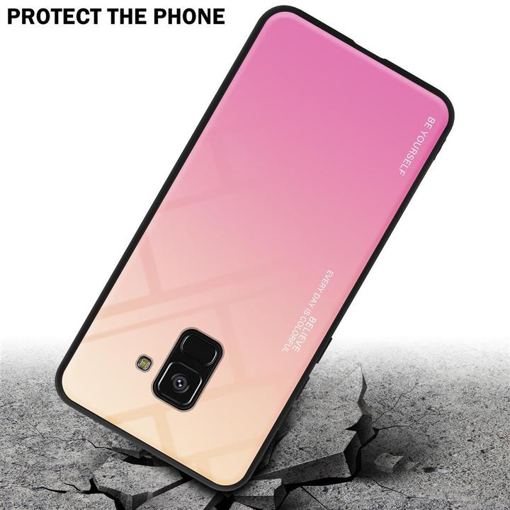 Produktbild Cadorabo TPU 2 Farben Glas Cover (Samsung Galaxy A8 (2018))