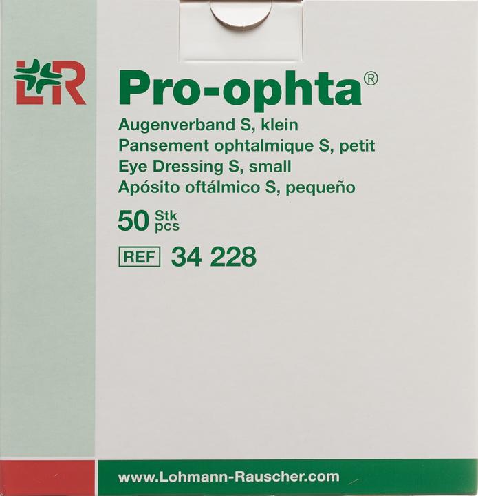 Actual product image Pro Ophta Augenverband S durchsichtig (50 x)