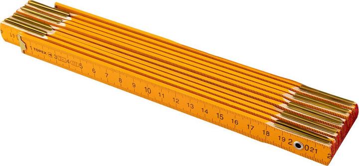 Actual product image Topex Zollstock aus Holz 2 m, gelb