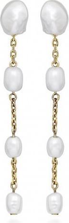 Image du produit Silver Cat Délicieux boucles d'oreilles plaquées or avec de vraies perles SC514