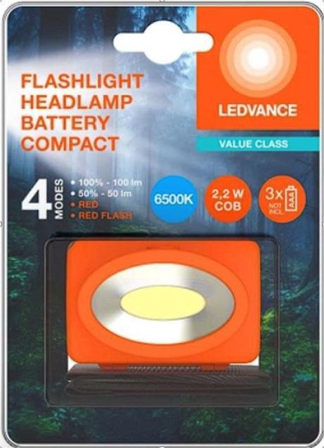 Actual product image Ledvance FLASHLIGHT HEAD 2.2W 100LM 3XAAA IP22 (100 lm)