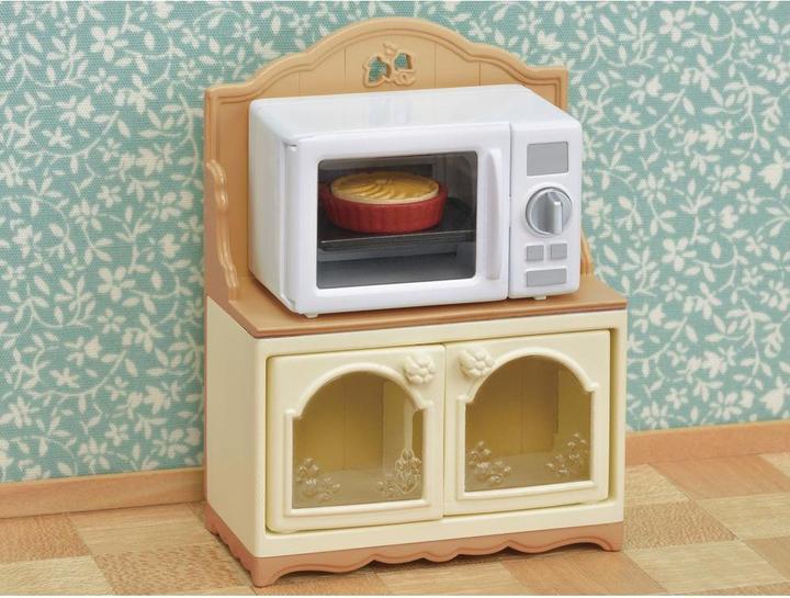 Actual product image Sylvanian Families microwave cabinet