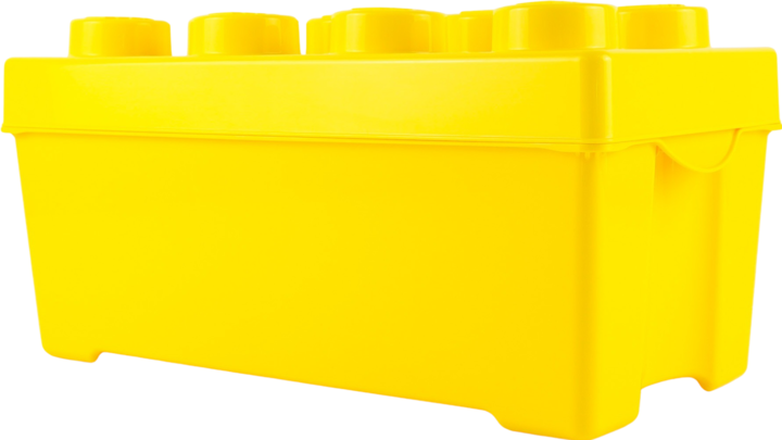 Actual product image LEGO Aufbewahrungsbox Mittel mit Deckel Stapelbar NEU Teile 2x