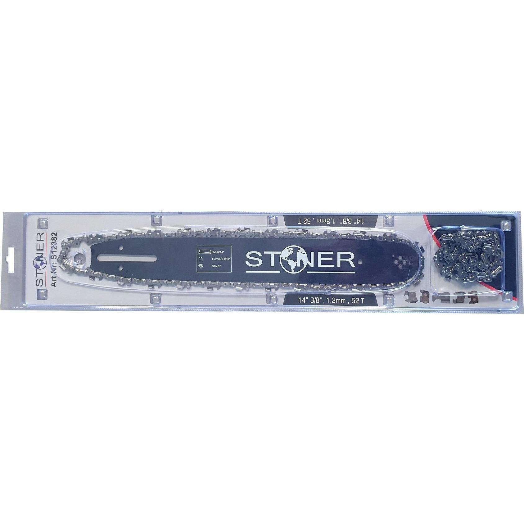 Silver, Accessori per macchinari da giardino, Führungsschiene + 2x Kette mit 50 Gliedern für Stihl (Motosega, Sega a catena)