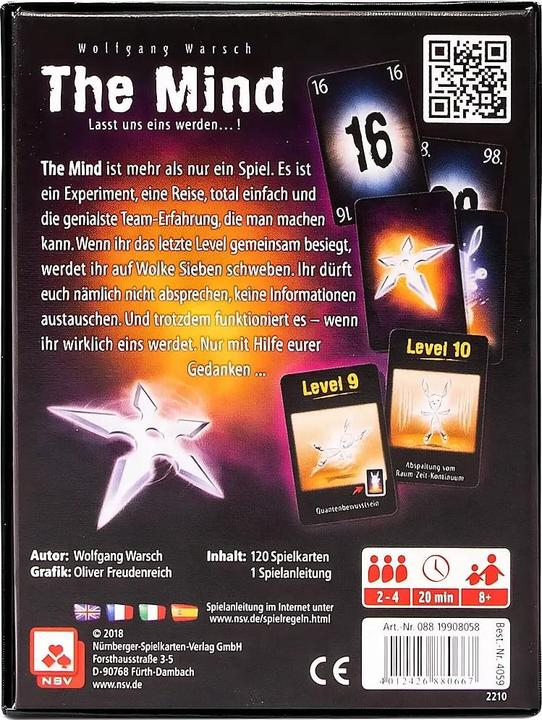 Immagine prodotto NSV La mente (Tedesco, 2 - 4 Giocatori)