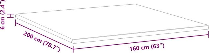 Produktbild vidaXL Matratzenauflage (160 x 200 cm)