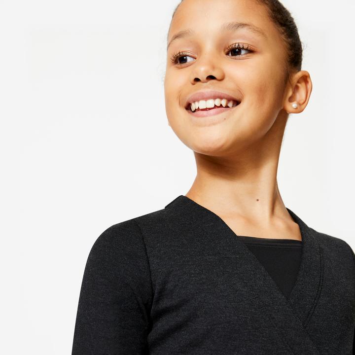 Immagine prodotto Starever Wickeljacke Mädchen Ballett - schwarz (8, 9, 10)
