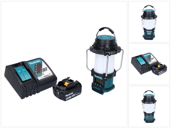 Produktbild Makita DMR 055 RM1 Akku Radio 18 V FM mit Laterne 360° Taschenlampe + 1x Akku 4,0 Ah + Ladegerät (FM, AM)