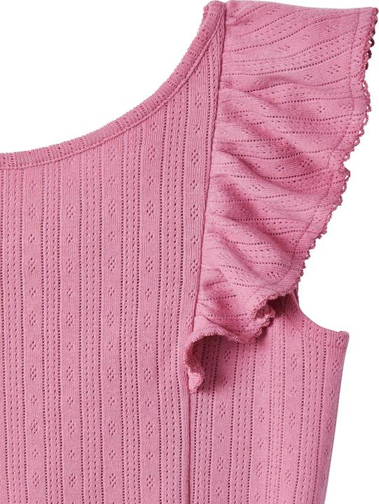 Produktbild Vertbaudet Mädchen Volant-Top aus Pointelle-Jersey (146, 152)