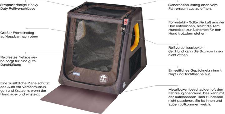 Produktbild Tami Aufblasbare Hundebox (Hund, Atmungsaktiv, Waschbar)