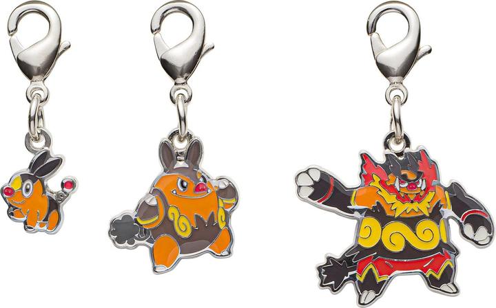 Actual product image Pokémon Pokemon Center - Tepig, Pignite, Emboar keyring - 3 pieces
