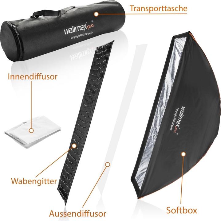 Produktbild Walimex pro pro Studio Line Striplight QA 40x120cm (Softbox)