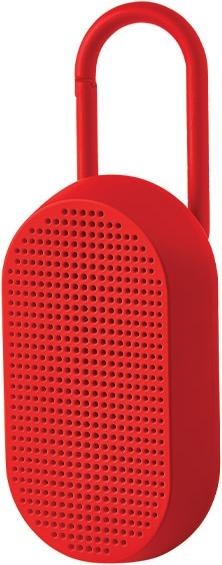 Actual product image Lexon Mino T Wodoodporny głośnik z podstawką i karabińczykiem czerwony/red LA124R9