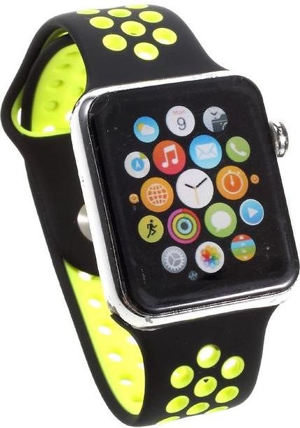 Produktbild MU Classic Silikon Armband gelocht (44 mm, 45 mm, 42 mm, Silikon, Apple Watch Series 2, Apple Watch Series 1, Apple Watch Series 3, Apple Watch Series 9, Apple Watch SE, Apple Watch Series 4, Apple Watch Series 5, Apple Watch Series 6, Apple Watch Series 7, Apple Watch Series 8)