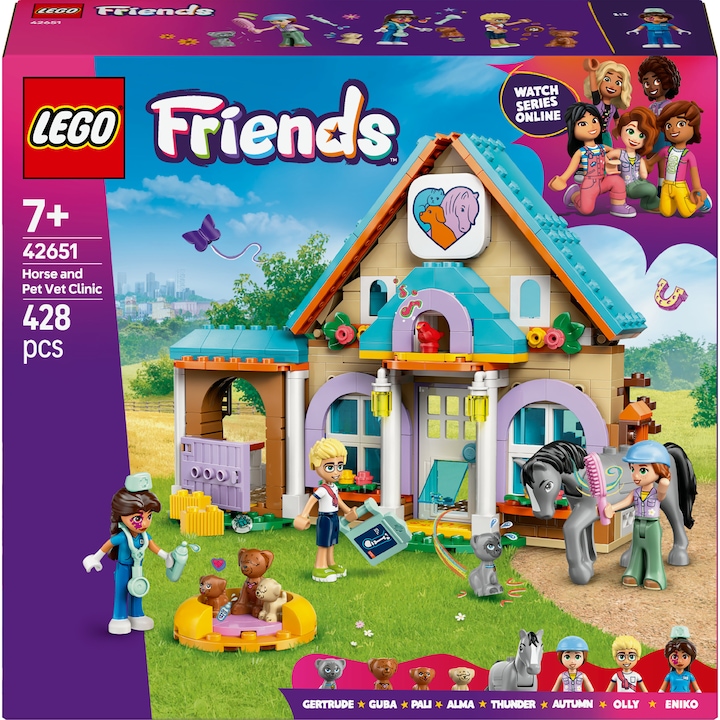 Produktbild LEGO Tierarztpraxis für Pferde und Haustiere (42651, LEGO Friends)