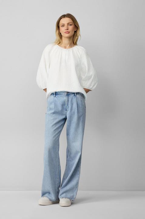 Image du produit S.Oliver Bluse Strukturierte Relaxed-Fit-Bluse mit Raffungen und Raglanärmeln (40)