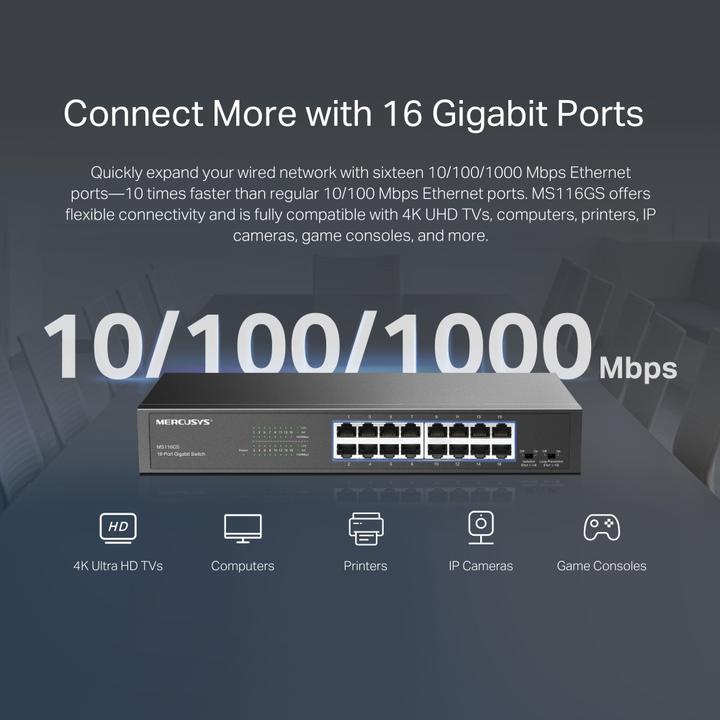 Produktbild TP-Link Mercu-MS XXX (16 Ports)