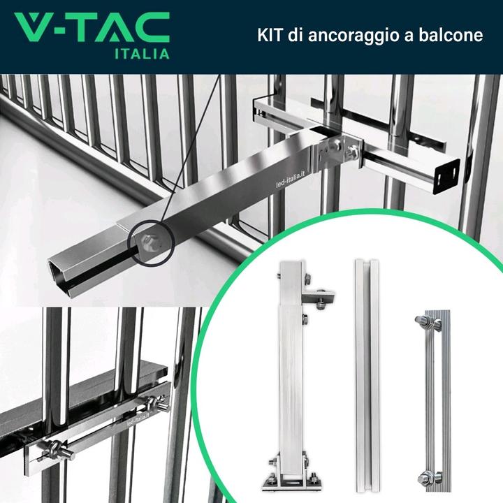 Produktbild V-TAC Balkon Halterung für 1 PhotovoltaikPanel