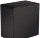 Image du produit hansgrohe HG Raccord de flexible FIXFIT SQUARE avec clapet anti-retour noir mat