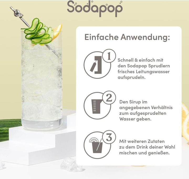 Immagine prodotto Sodapop Sciroppo per bevande Sciroppo per bar acqua tonica