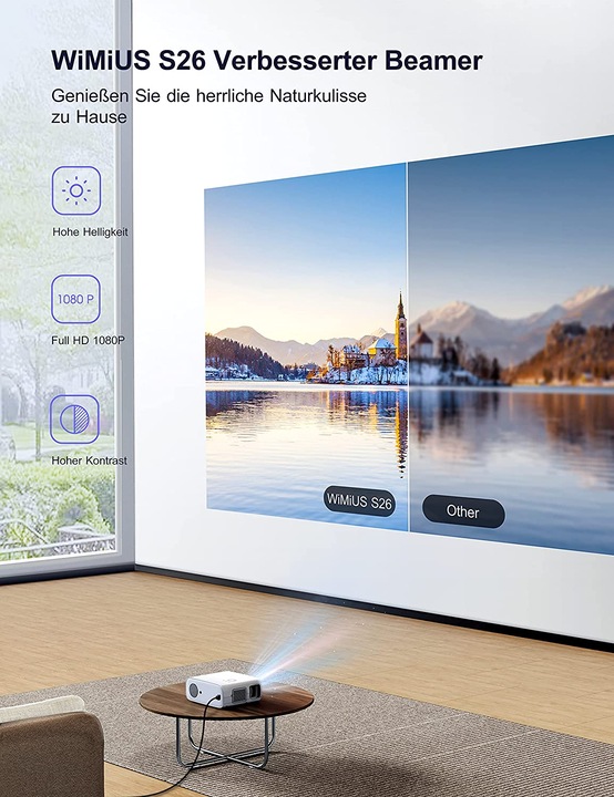 Actual product image WiMiUS S26 (Full HD, 480 lm)
