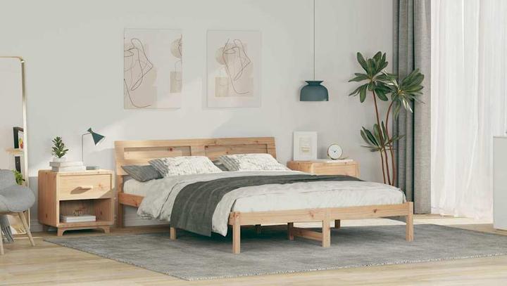 Actual product image vidaXL Plattformbettgestell (150 x 200 cm)