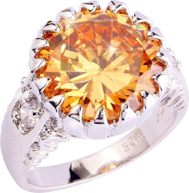 Produktbild Hermex versilberter Ring mit Morganite - Gr. 58 / Size 8 (58)