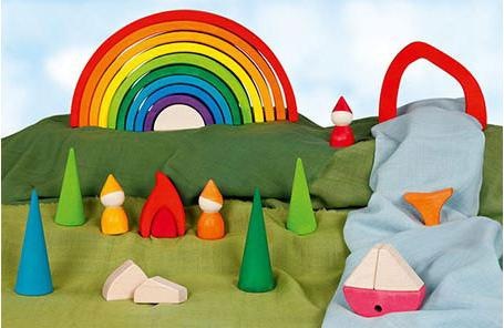 Image du produit Goki Blocs arc-en-ciel