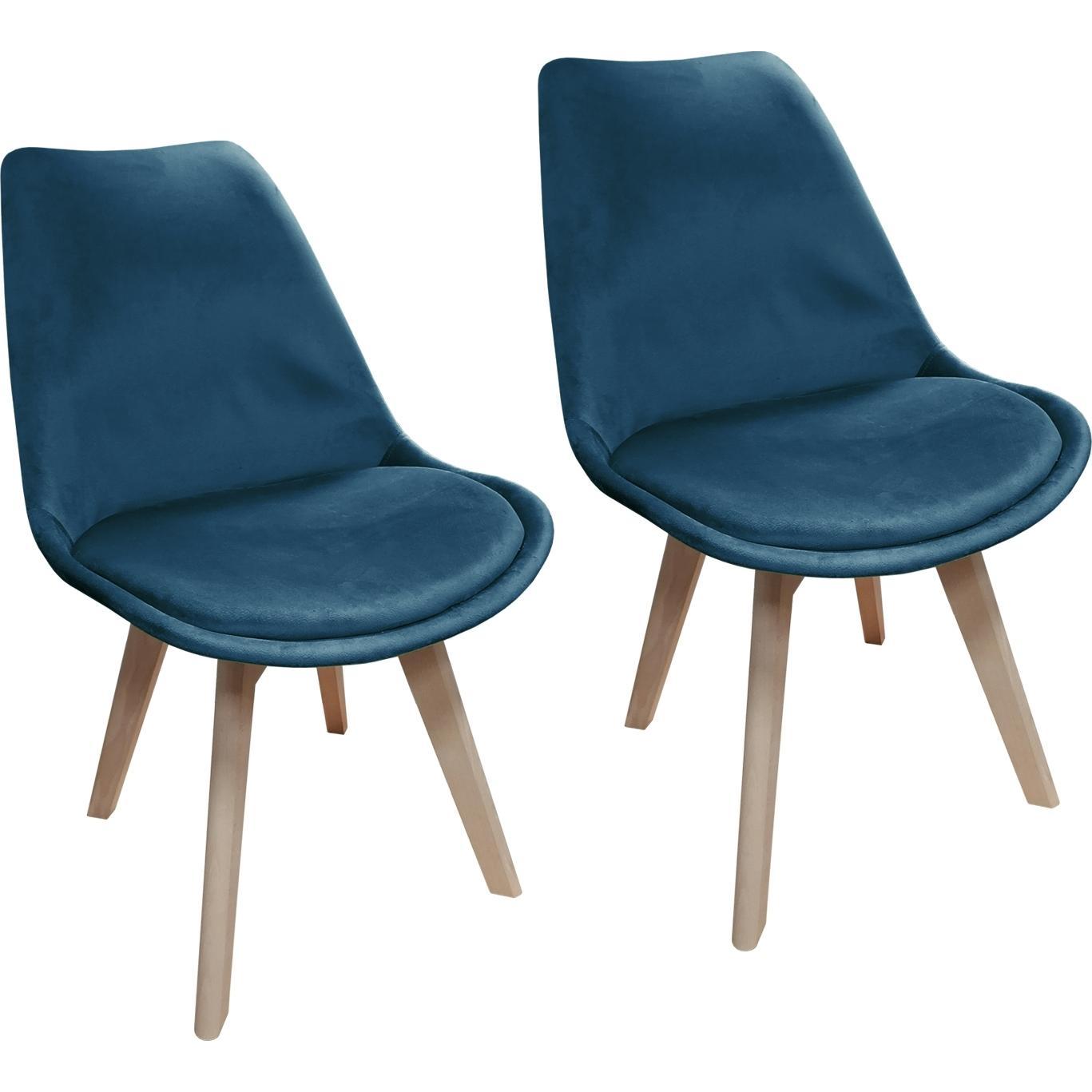 HTI-Living, Stühle, Stuhl Atlanta Velvet Uni 2er-Set