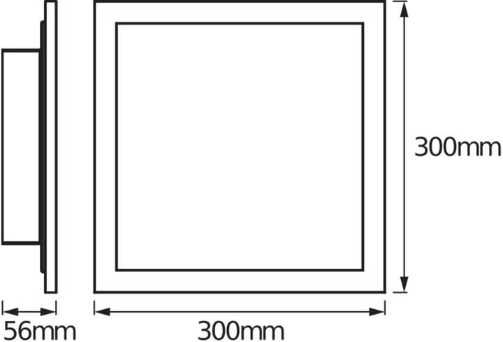 Produktbild Osram LED-Panel 300 x 300 mm, 20 W, 1500 lm, 3000-6500 K, Weiss (1500 lm)
