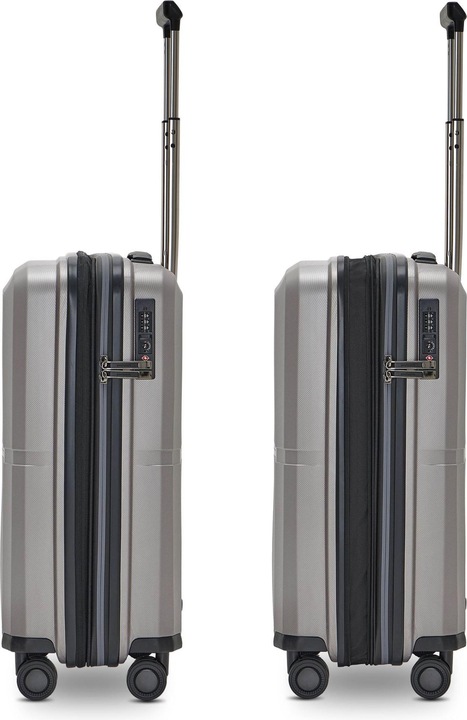 Actual product image Pactastic Collection 01 4-wheel cabin trolley 55 cm with expansion pleat (42 l, Hand luggage (up to 50 litres))