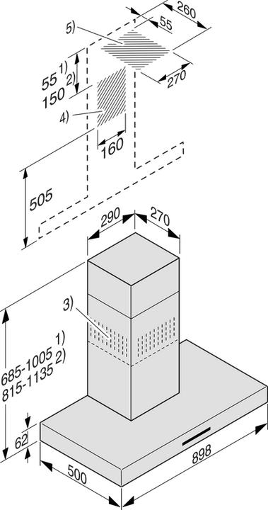 Produktbild Miele PUR 98 W (Wandhaube)