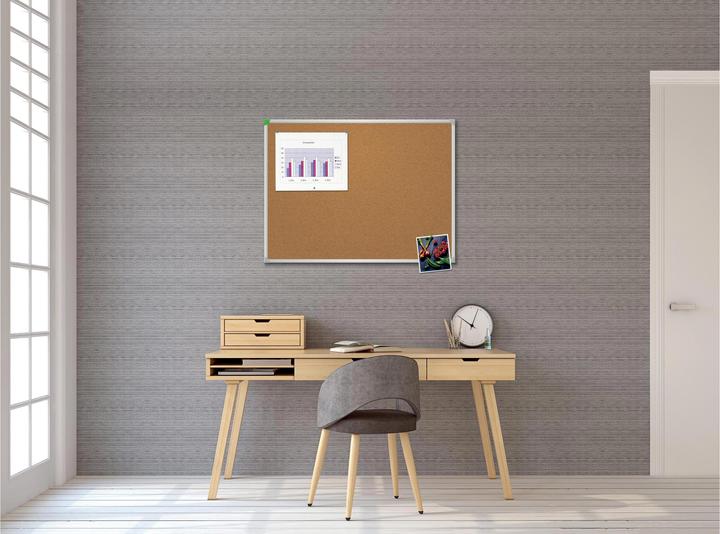 Actual product image Franken Pinboard U-Act!Line 60 cm x 80 cm, Brown (Blackboard, 60 x 80 cm)
