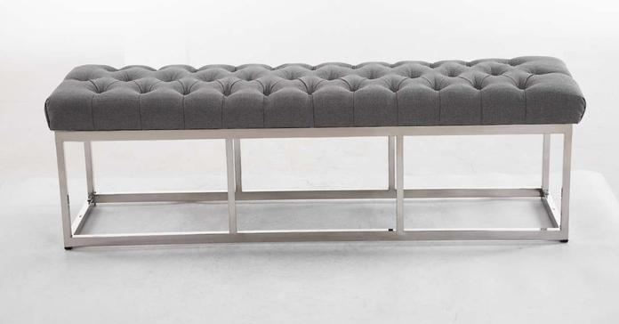 Image du produit CLP Banc Amun Tissu E150, gris (150 cm)