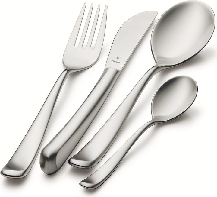 Produktbild WMF Essbesteck Besteckset 6 Personen Vision 30tlg Edelstahl 18/10 matt (30 Stück, Besteck Set)